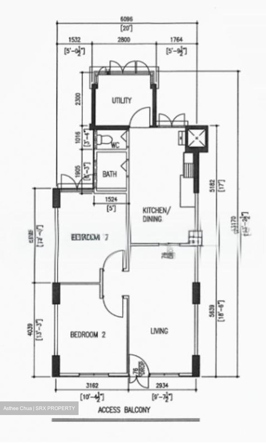 Blk 6 Marine Terrace Walk (Marine Parade), HDB 3 Rooms #575410611